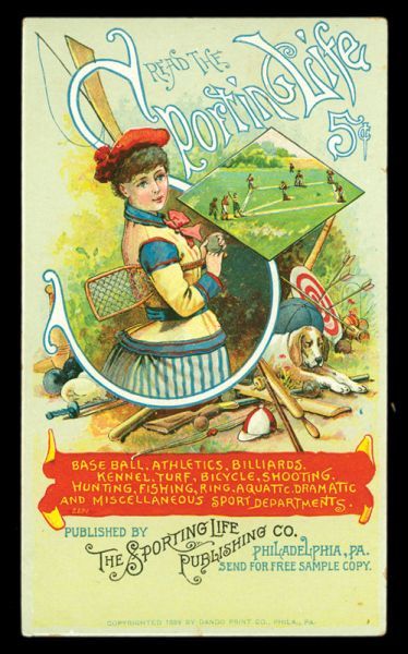 1889 Sporting Life Trade Card